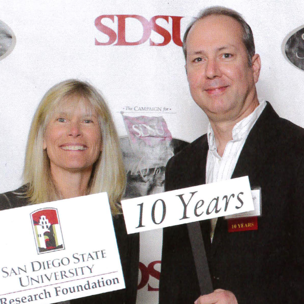 Researchers honored for 10 years of service to SDSU!